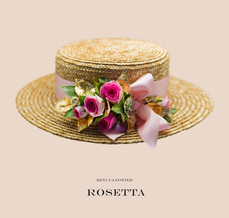 Mini Canotier Rosetta 