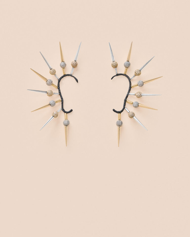 Ear Cuff Love Noir